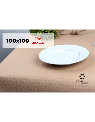 Mantel papel "Eco Nature" 100x100 35 gr - Caja 400 u